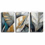 Wallity Conjunto de 3 Lienzos Decorativos Multicolor 45 x 70 cm